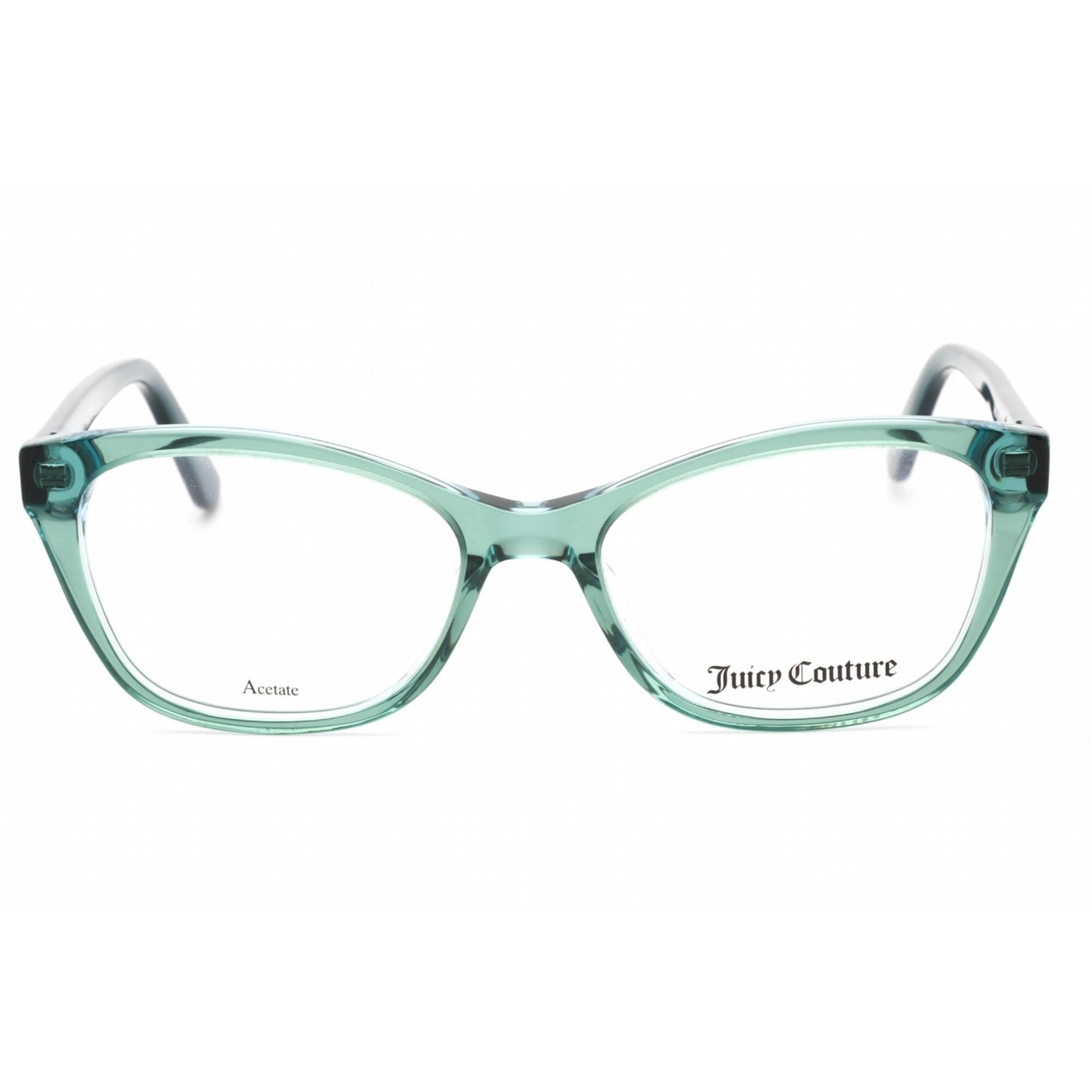 Juicy Couture Women's Eyeglasses - Green Azure Plastic Cat Eye Frame | JU 222 0DCF 00