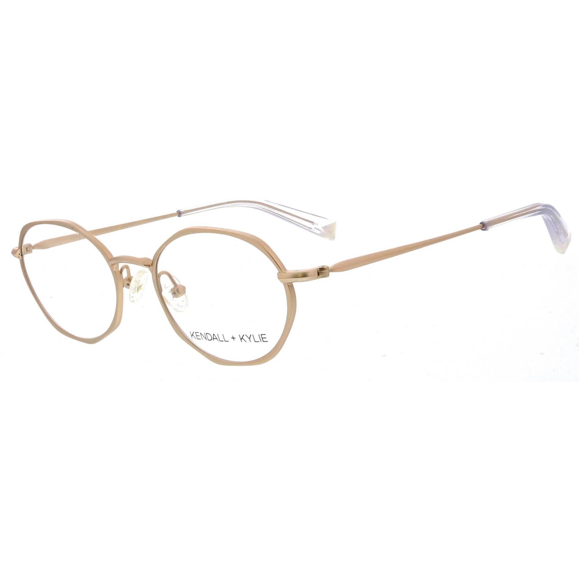 Kendall   Kylie Women's Eyeglasses - Light Gold Frame Demo Lens | KKO162 ALANA 718