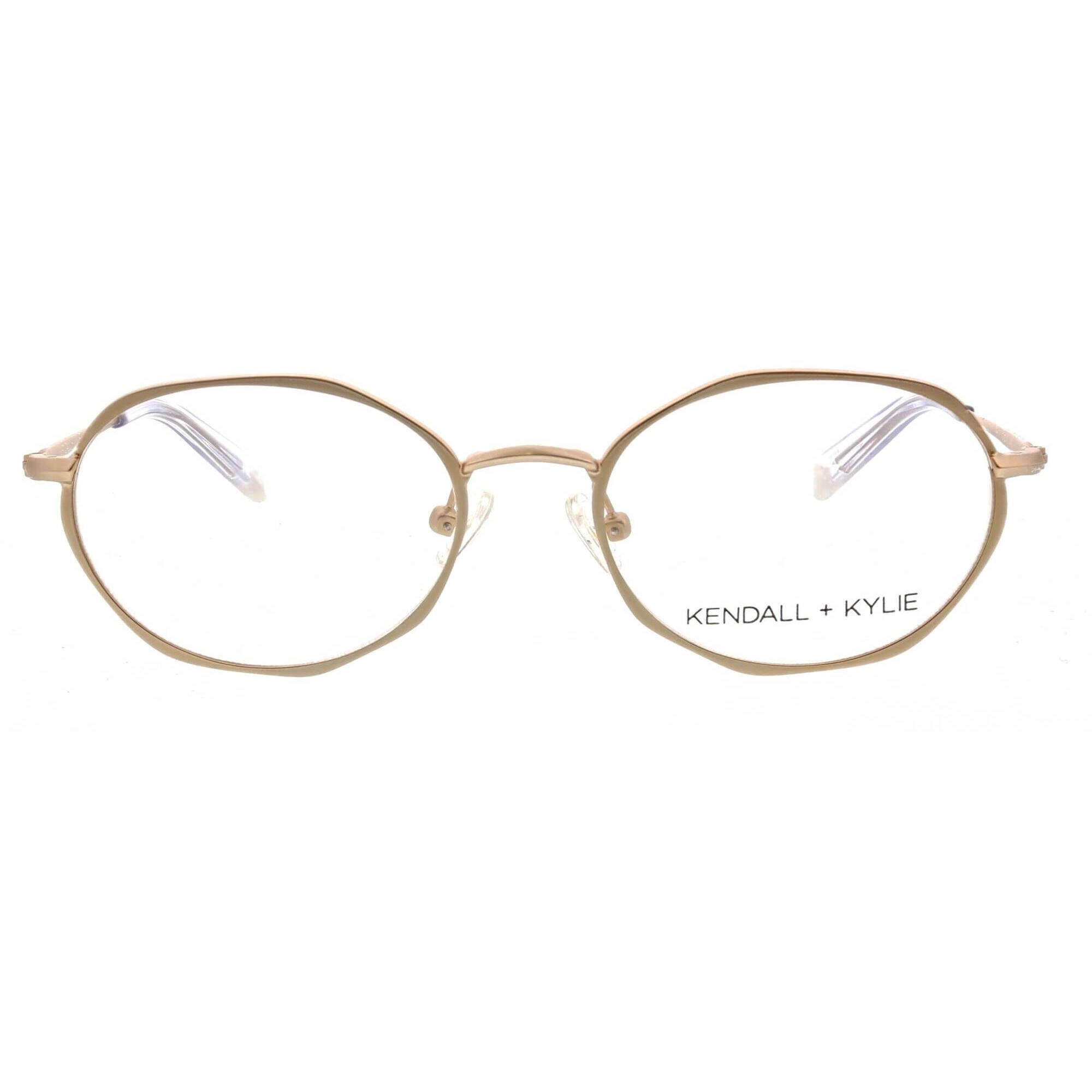 Kendall   Kylie Women's Eyeglasses - Light Gold Frame Demo Lens | KKO162 ALANA 718