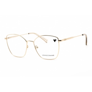 Longchamp Women's Eyeglasses - Full Rim Butterfly Shape Gold Metal Frame | LO2151 714