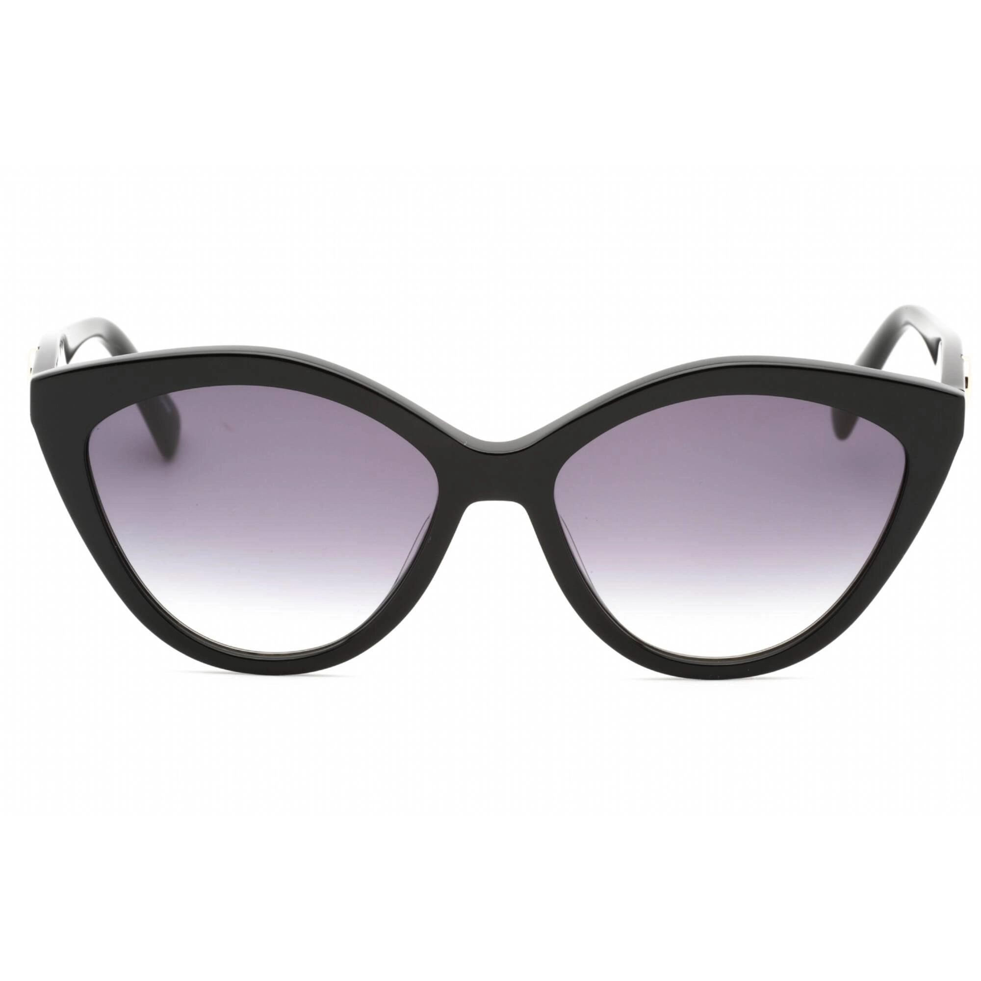 Longchamp Women's Sunglasses - Grey Gradient Lens Black Cat Eye Frame | LO730S 001