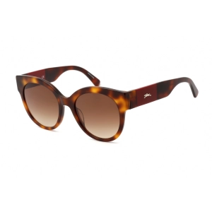 Longchamp Women's Sunglasses - Havana Plastic Cat Eye Full Rim Frame | LO673S 214