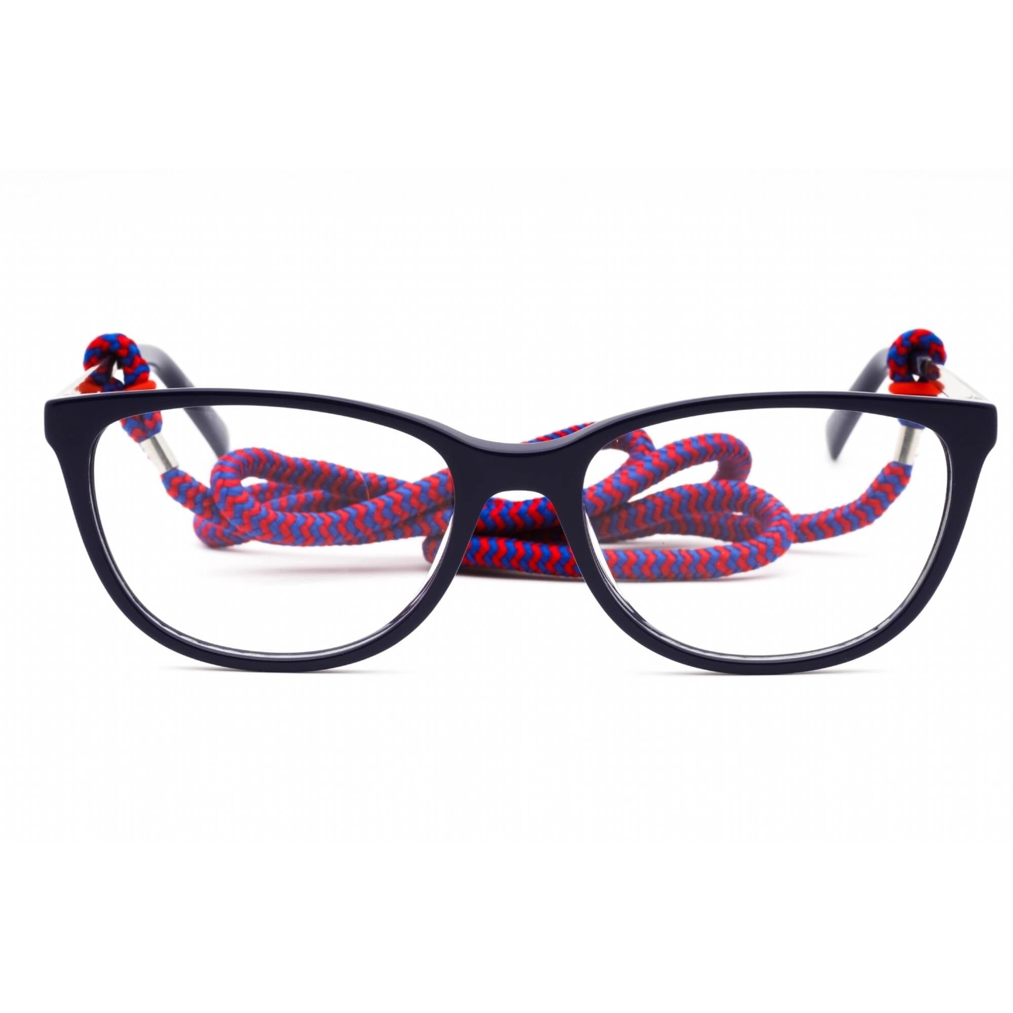 M Missoni Women's Eyeglasses - Blue Plastic Oval Full Rim Frame | MMI 0033 0PJP 00