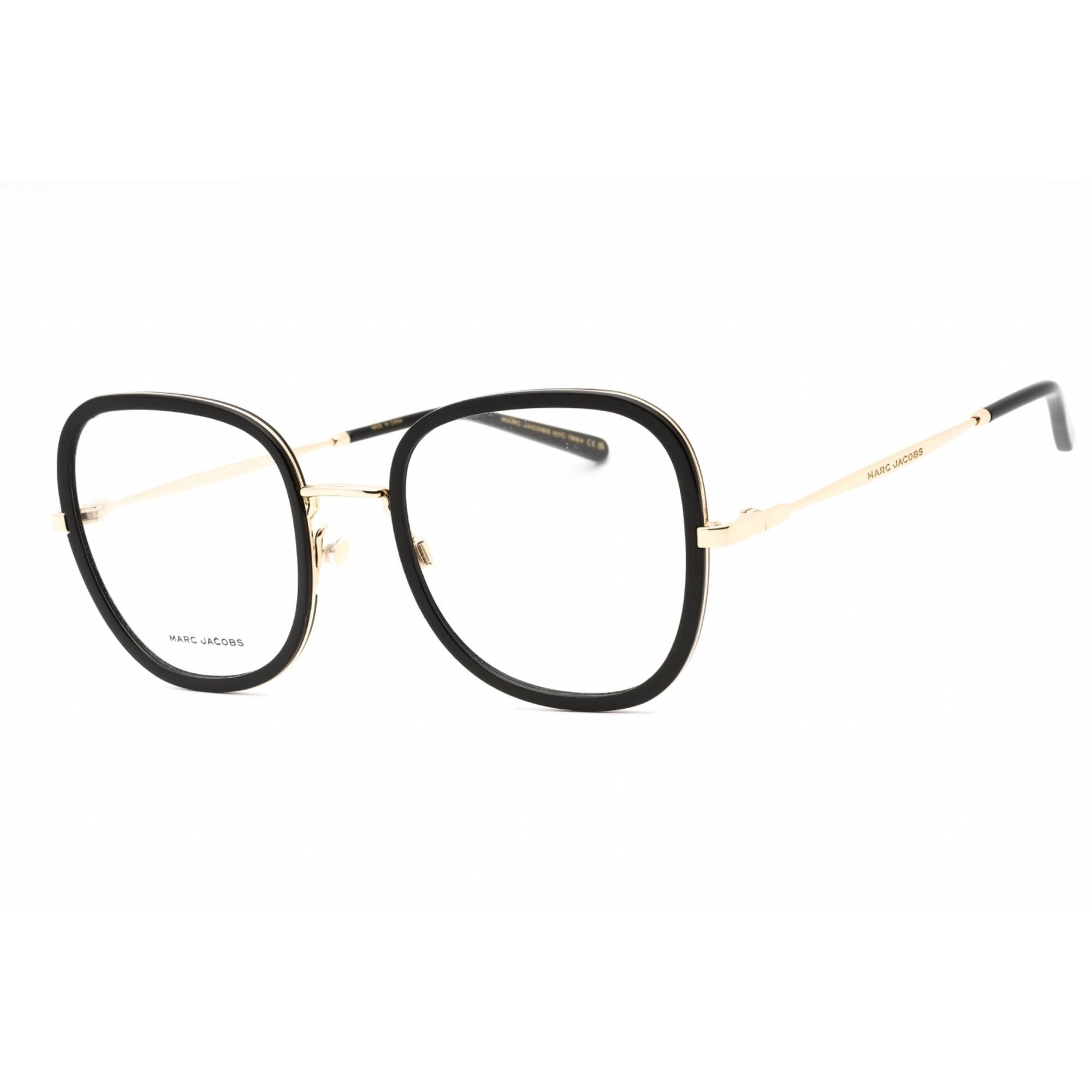 Marc Jacobs Women's Eyeglasses - Black Gold Metal Butterfly Frame | MARC 701 02M2 00
