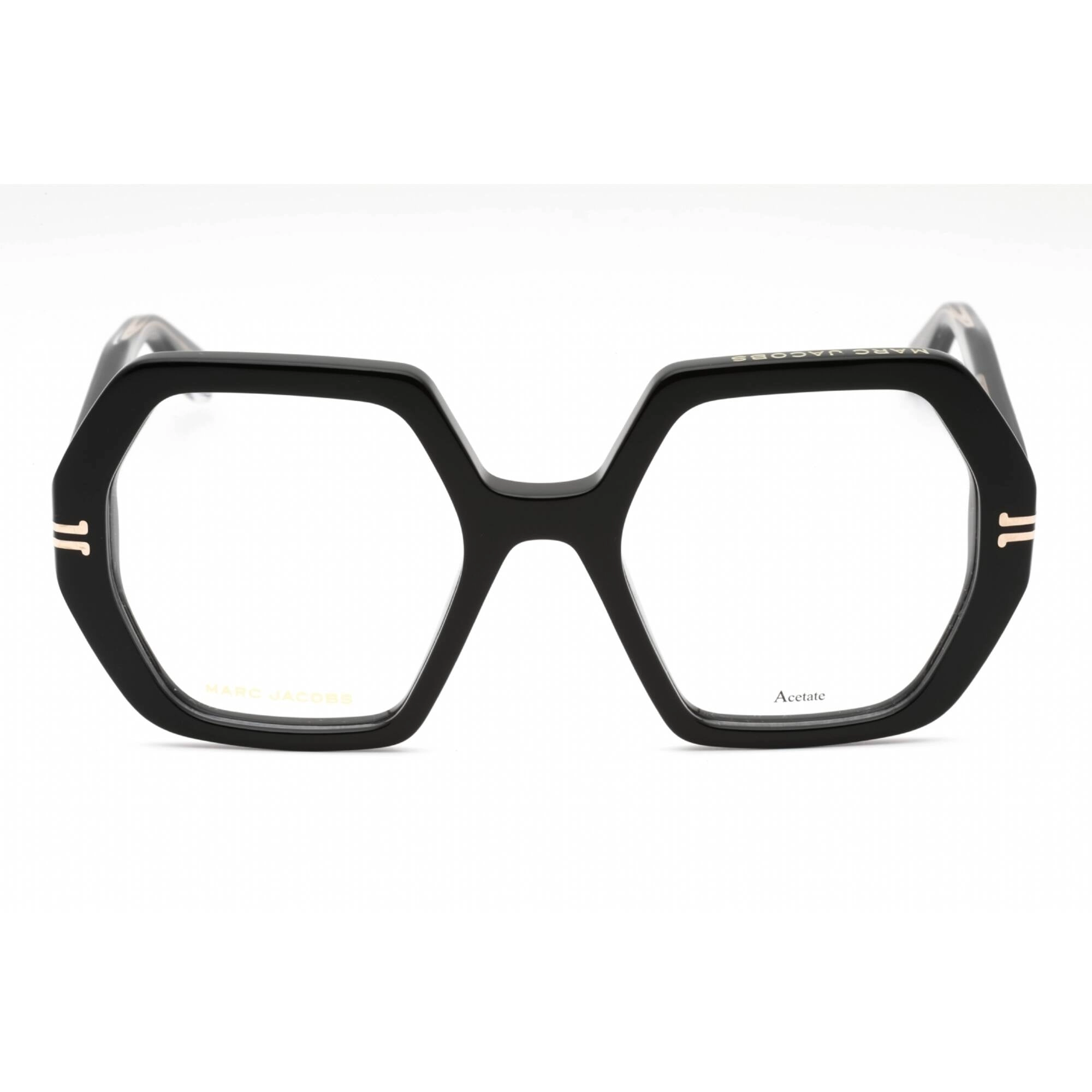 Marc Jacobs Women's Eyeglasses - Black Plastic Geometric Shape Frame | MJ 1077 0807 00