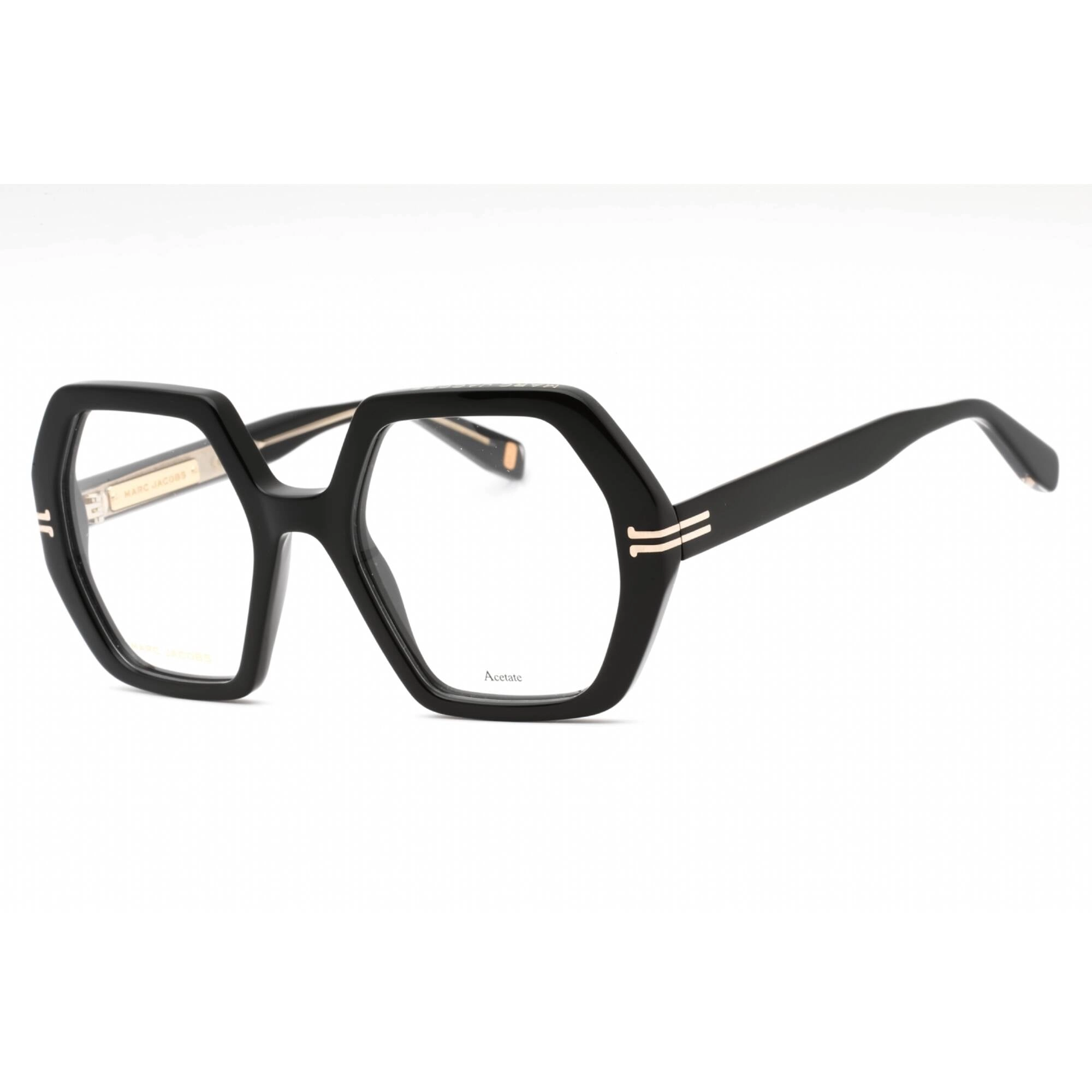 Marc Jacobs Women's Eyeglasses - Black Plastic Geometric Shape Frame | MJ 1077 0807 00
