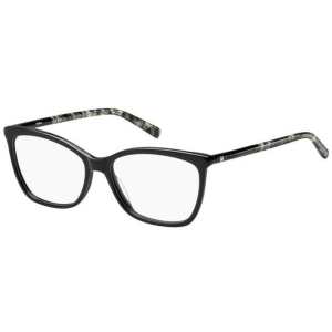 Max Mara Women's Eyeglasses - Black Grey Text Plastic Frame | MAX MARA MM1305 01EI