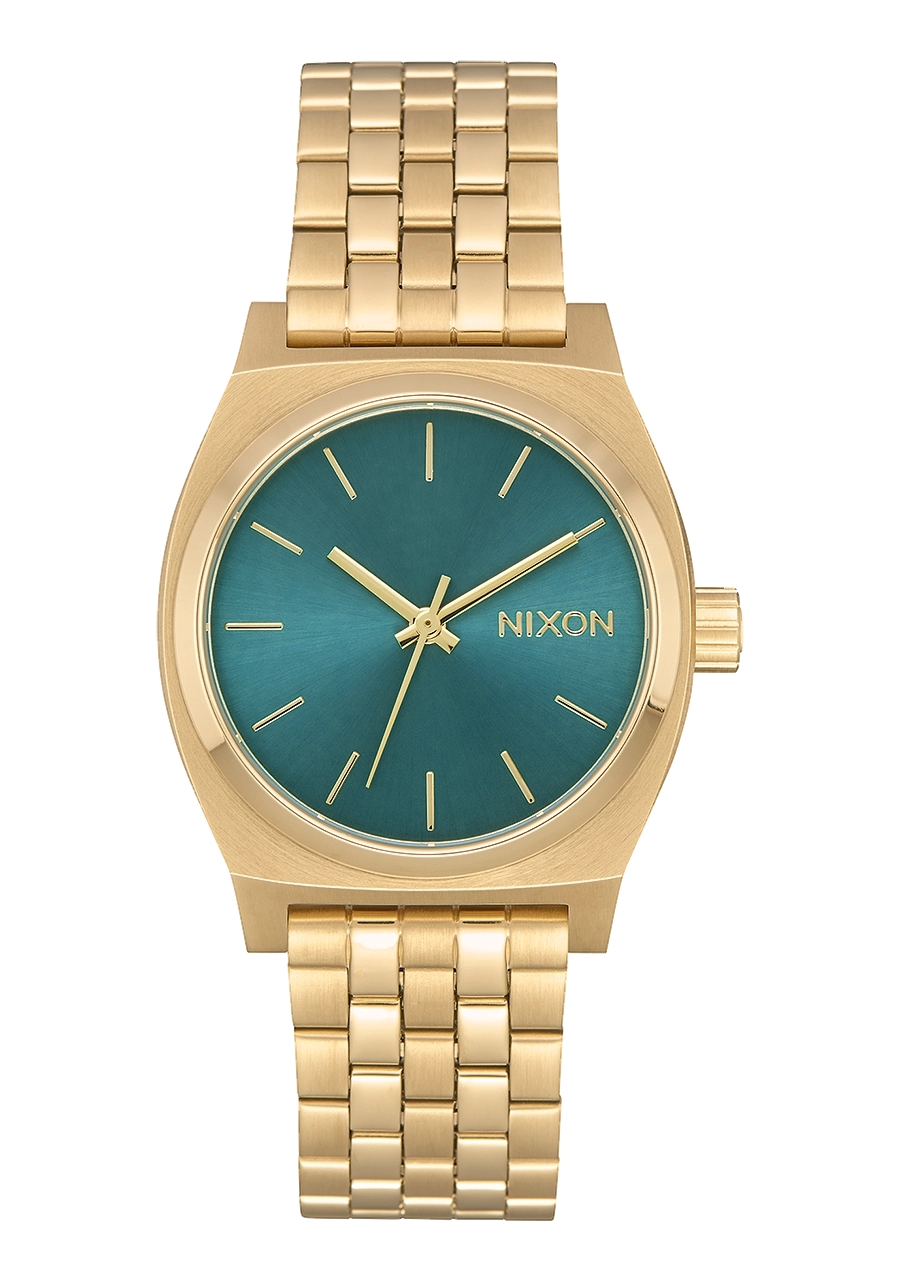 Medium Time Teller - Light Gold / Turquoise