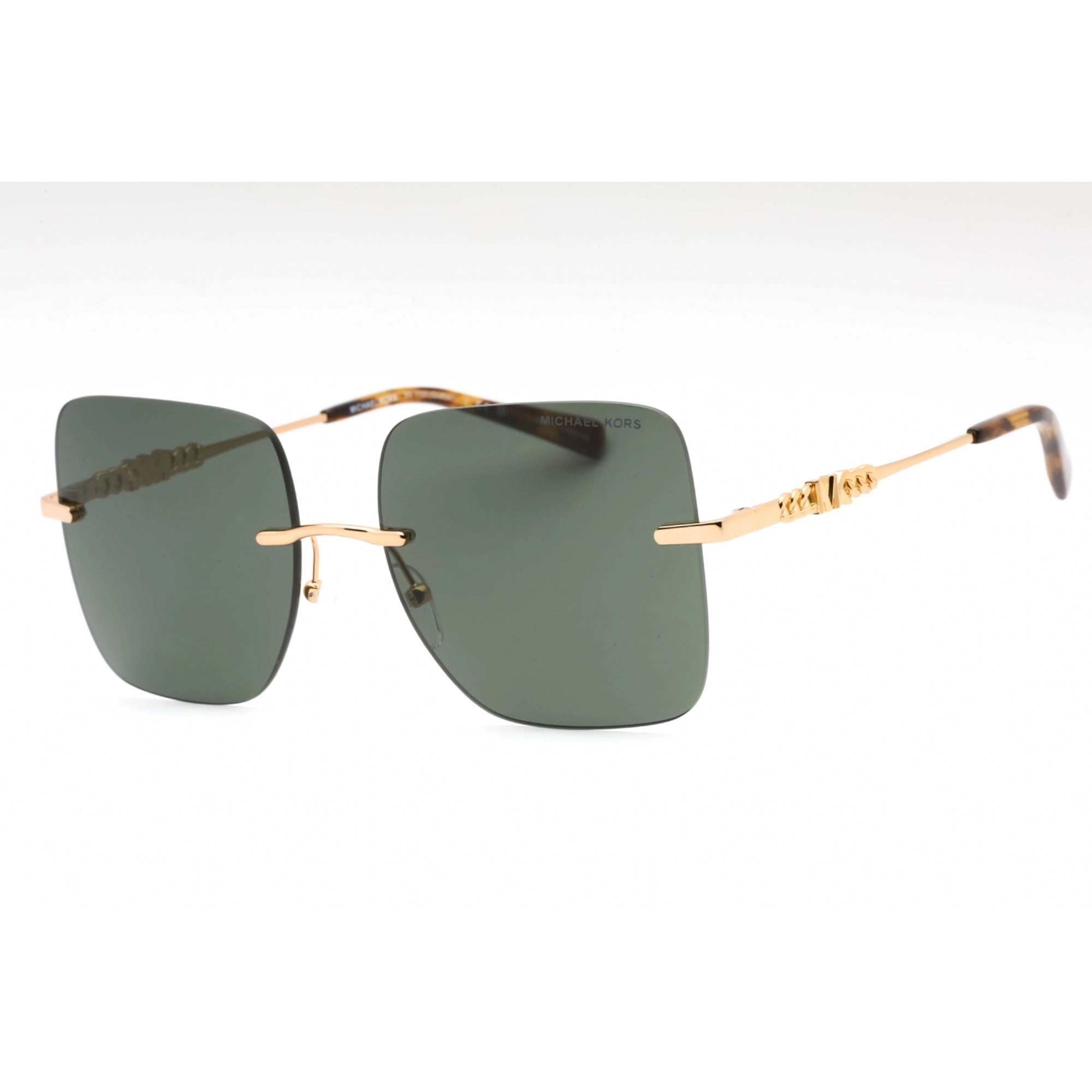 Michael Kors Women's Sunglasses - Gold Metal Butterfly Rimless Frame | 0MK1150 18963H