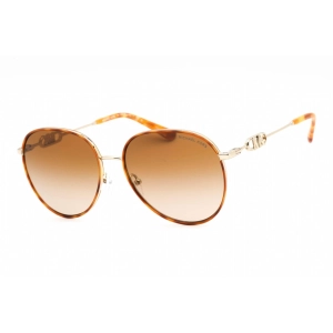 Michael Kors Women's Sunglasses - Light Gold/Amber Tortoise Aviator | 0MK1128J 10143B