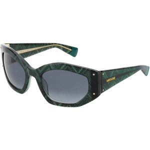 Missoni Women's Sunglasses - Green Pattern Frame Grey Shaded Lens | MIS 0001/S 06HO
