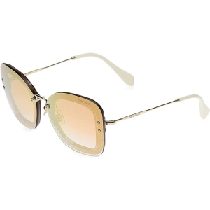 Miu Miu Women's Sunglasses - Grey Plastic Frame Pink Lens | MIU MIU 0MU02TS 109AD265