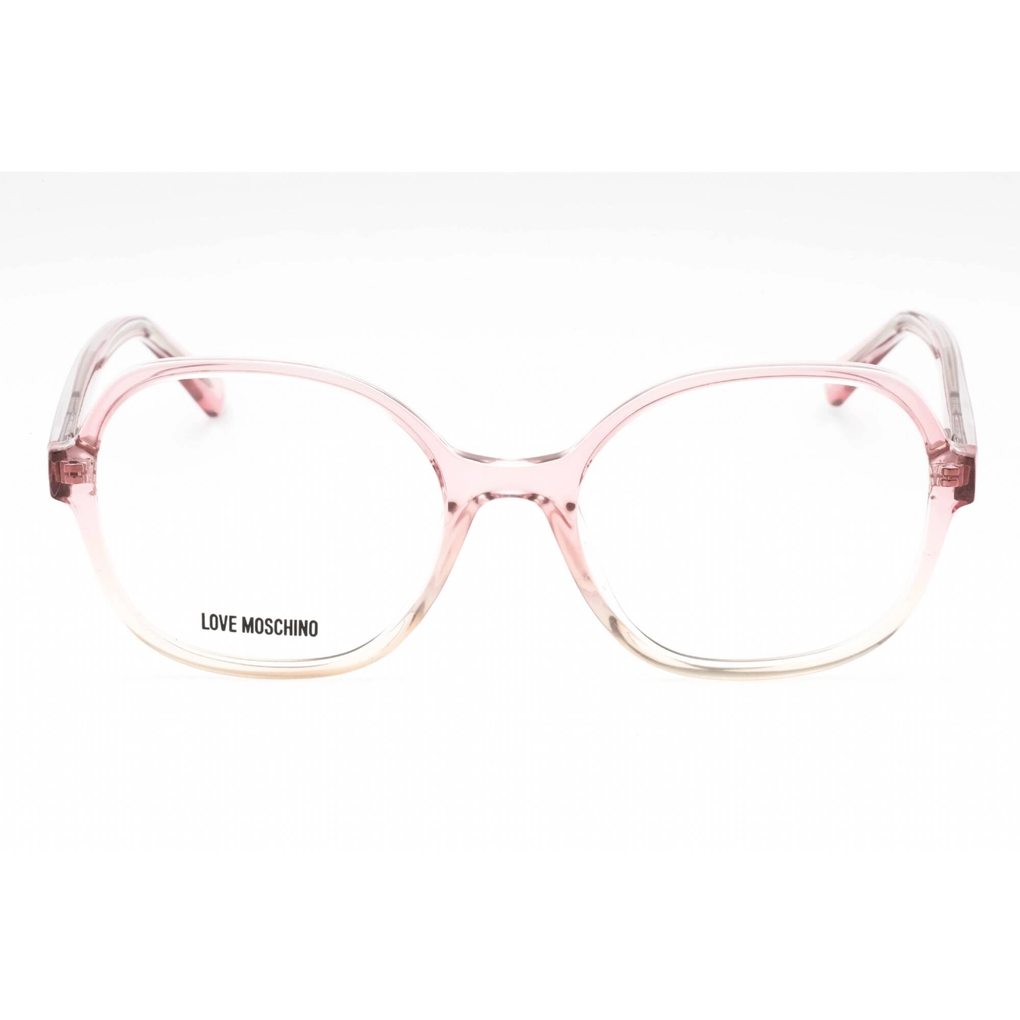 Moschino Love Women's Eyeglasses - Pink Plastic Square Full Rim Frame | MOL616 035J 00