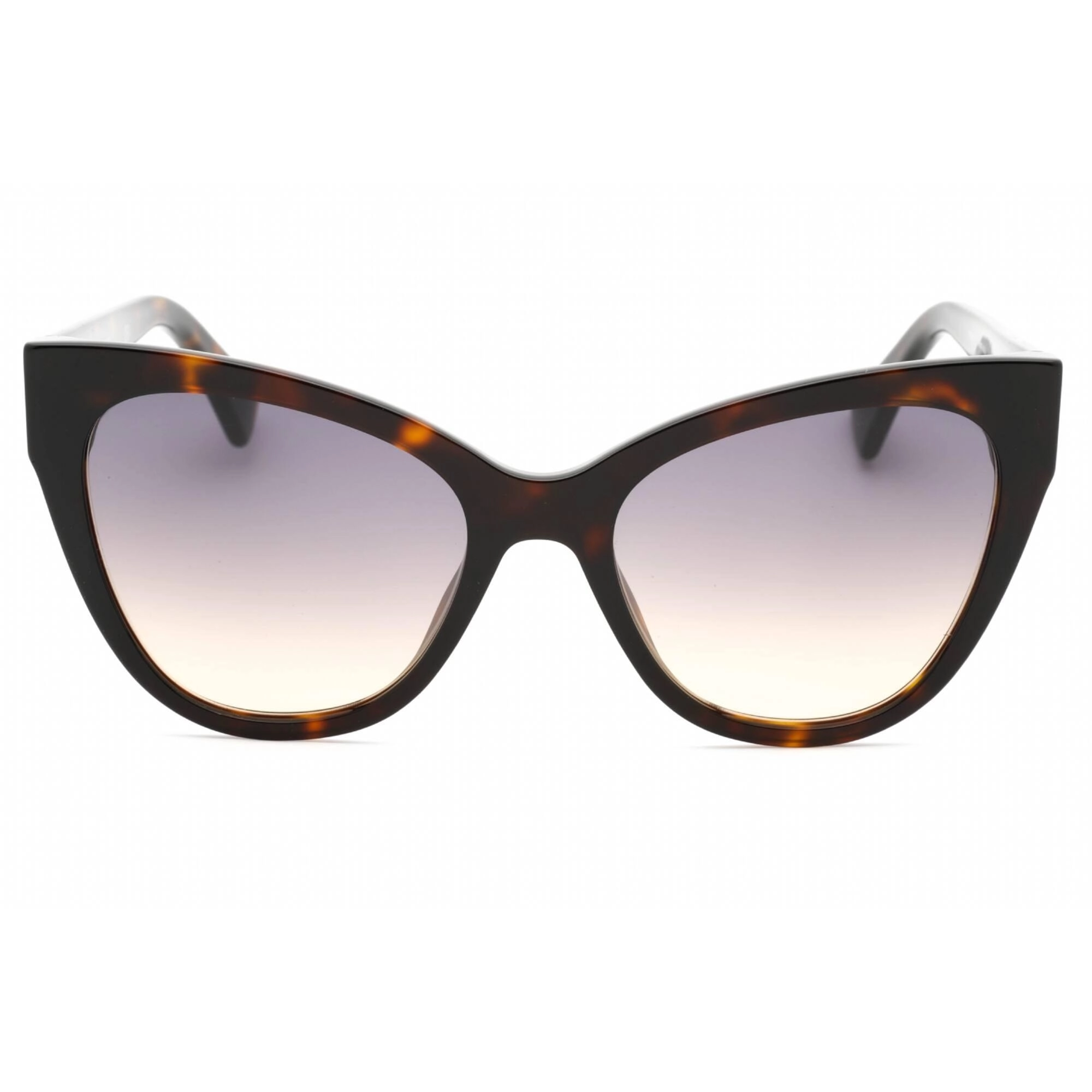 Moschino Women's Sunglasses - Havana Metal Full Rim Cat Eye Frame | MOS056/S 0086 GA