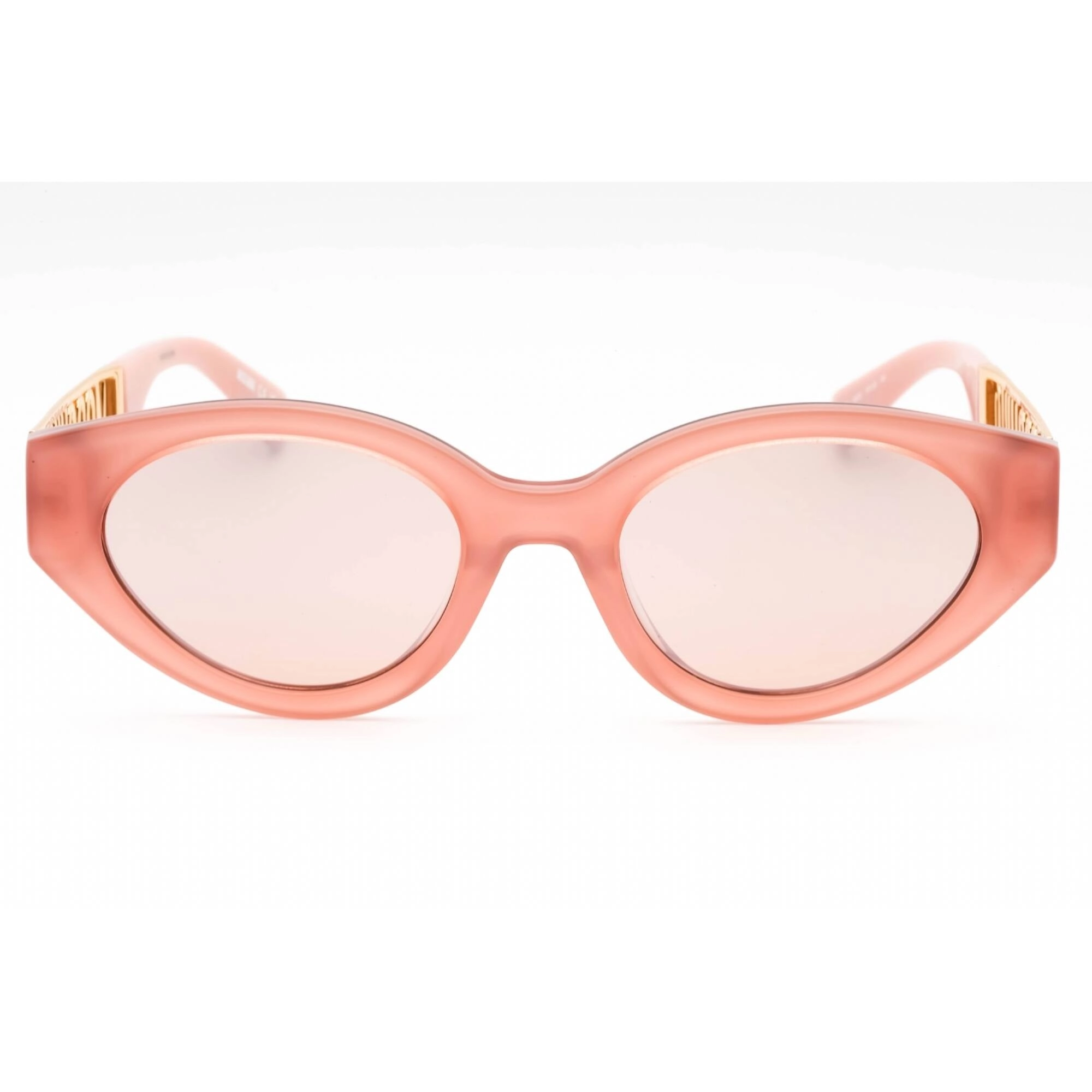 Moschino Women's Sunglasses - Oval Frame Pink Flash Silver Lens | MOS160/S 035J 2S