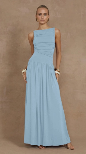 Nalla Maxi Dress - Ice Blue
