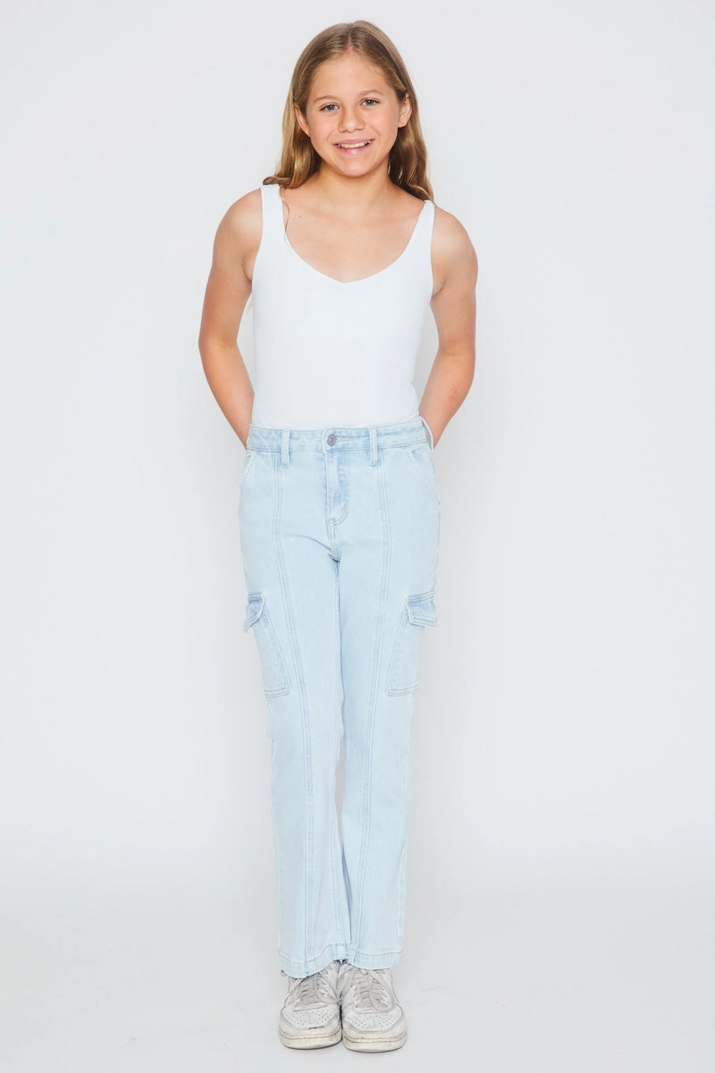 Normani High Rise Kids Cargo Flare