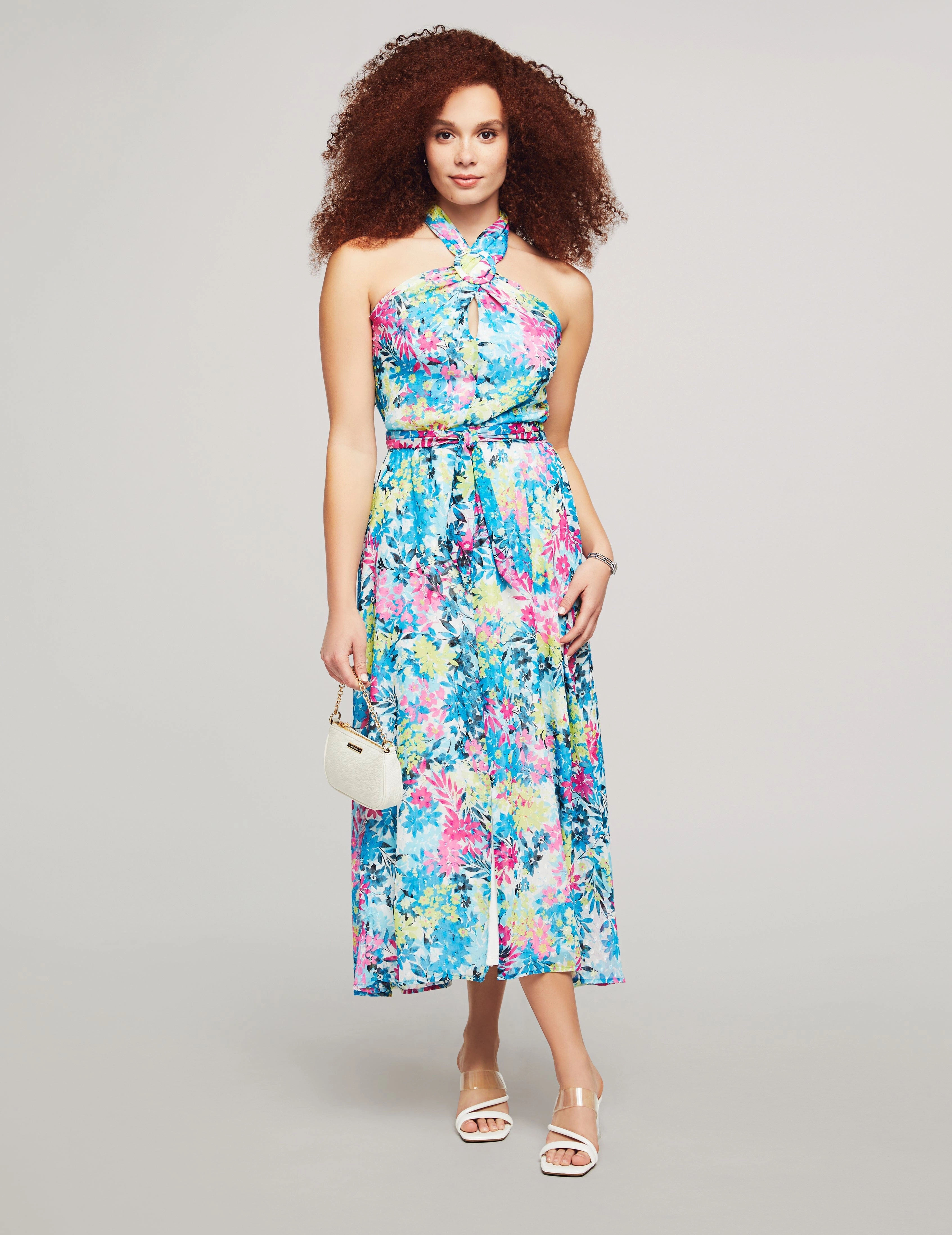 O-Ring Halter Dress- Sale