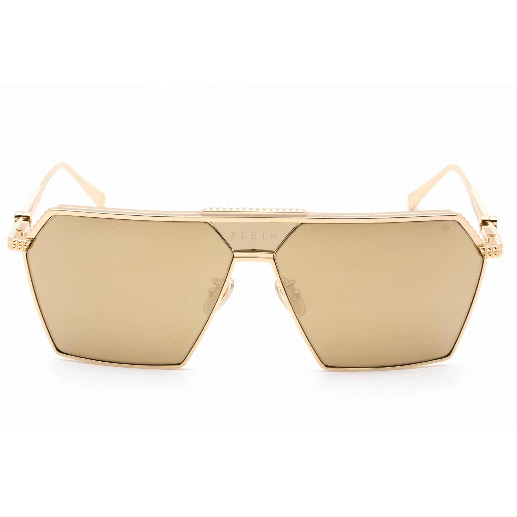 Philipp Plein Women's Sunglasses - Polished Yellow Gold Metal Aviator | SPP076V 400G