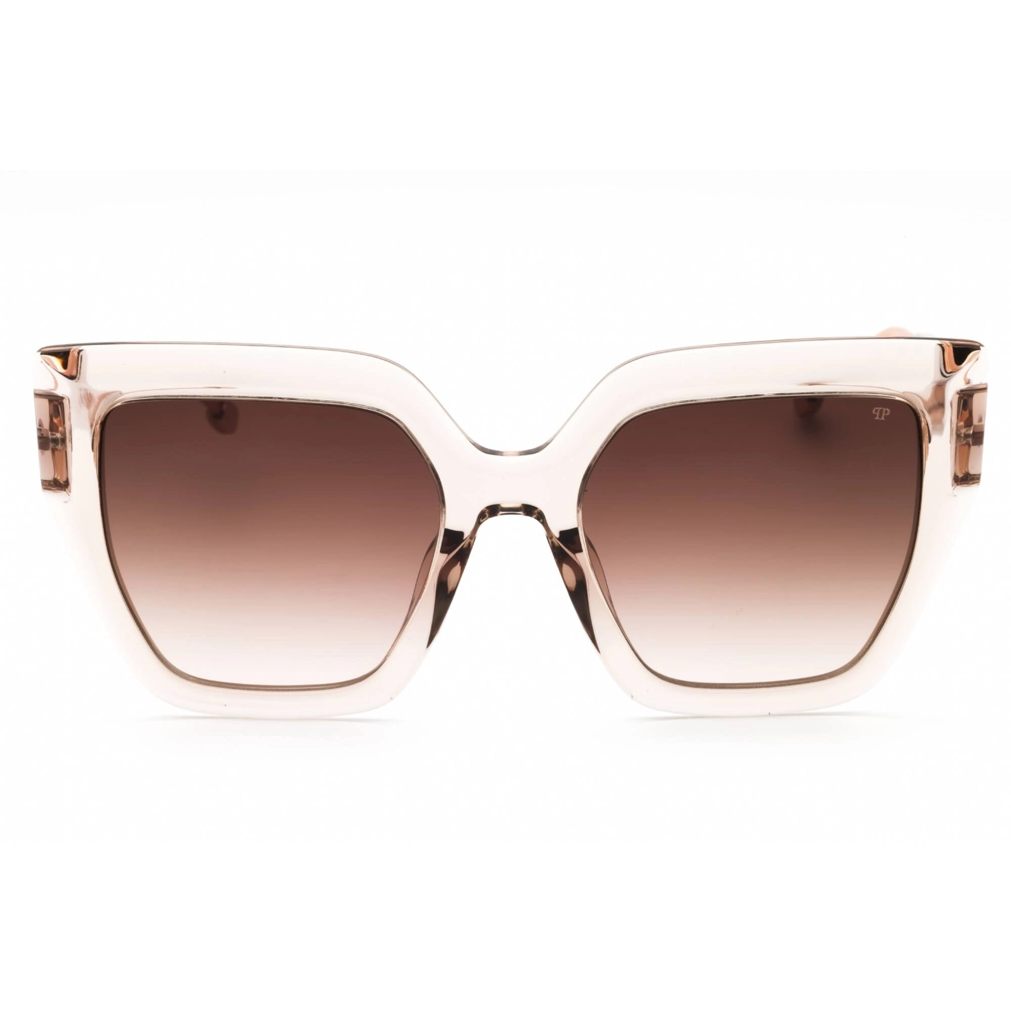 Philipp Plein Women's Sunglasses - Transparent Beige Full Rim Cat Eye | SPP064S 07T1