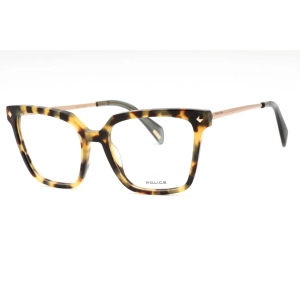 Police Women's Eyeglasses - Light Tortoise Plastic Cat Eye Full Rim | VPLD26 0777