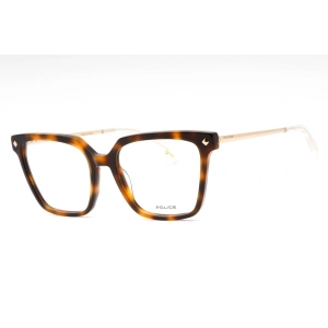 Police Women's Eyeglasses - Light Tortoise Plastic Cat Eye Full Rim | VPLD26 09AJ