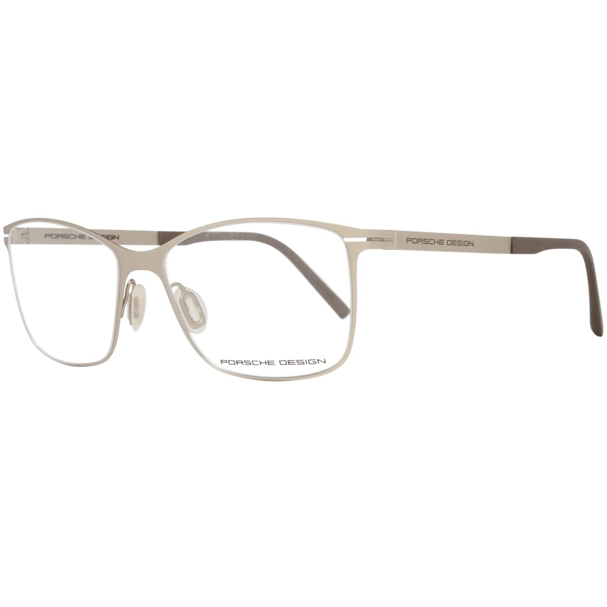 Porsche Women's Eyeglasses - Lite Gold Metal Rectangular Frame | PORSCHE P8262 C