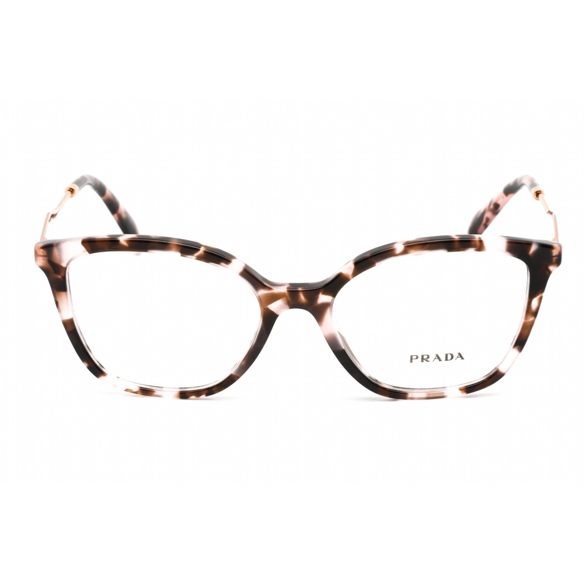 Prada Women's Eyeglasses - Cat Eye Shape Pink Tortoise Plastic Frame | 0PR 02ZV ROJ1O1