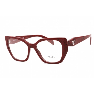 Prada Women's Eyeglasses - Clear Lens Cat Eye Red Plastic Frame | 0PR 18WV 15D1O1
