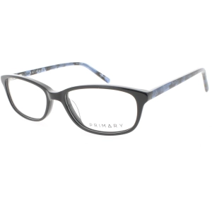 Primary Women's Eyeglasses - Demo Lens Plastic Full Rim Rectangular Frame | 1060 BLACK