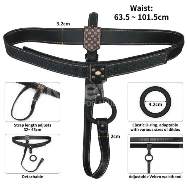 Rebellion Reign Strap-On Harness in Vegan Leather by LoveToy