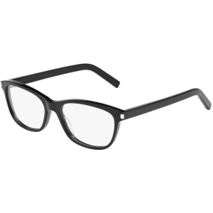 Saint Laurent Women's Eyeglasses - Black Plastic Square Frame Demo Lens | SL120 015