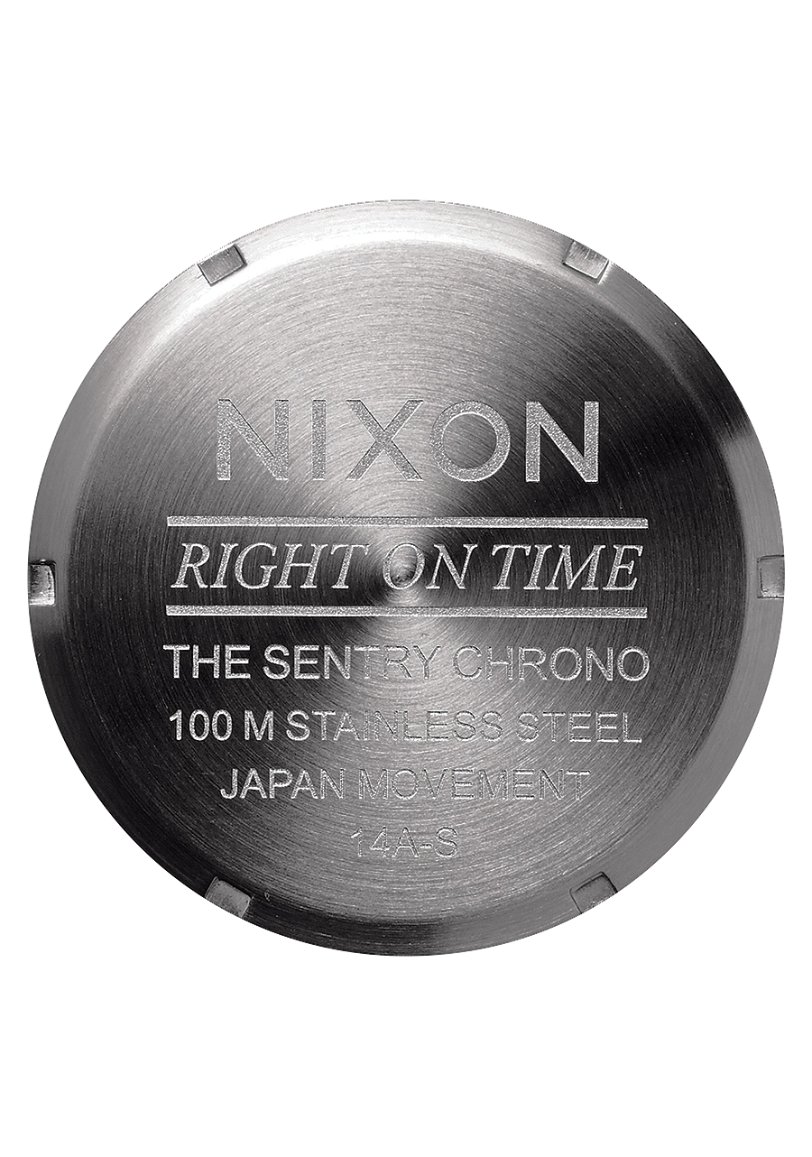 Sentry Chrono Leather - All Gunmetal / Black