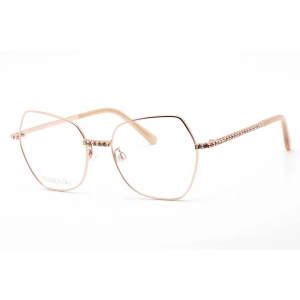 Swarovski Women's Eyeglasses - Butterfly Shiny Rose Gold Metal Frame | SK5422-H 028