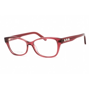 Swarovski Women's Eyeglasses - Cat Eye Shape Shiny Bordeaux Plastic Frame | SK5430 069