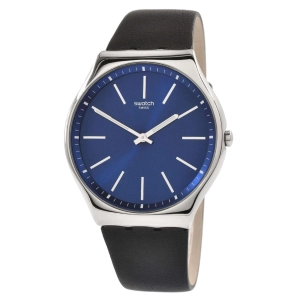 Swatch Men's Watch - The May Collection Formal Blue 42 Blue Dial Strap | SS07S125