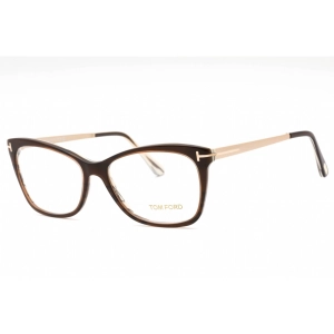 Tom Ford Women's Eyeglasses - Dark Brown Acetate Cat Eye Full Rim Frame | FT5353 050