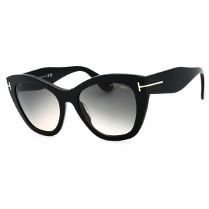 Tom Ford Women's Sunglasses - Shiny Black Acetate Cat Eye Full Rim Frame | FT0940 01B
