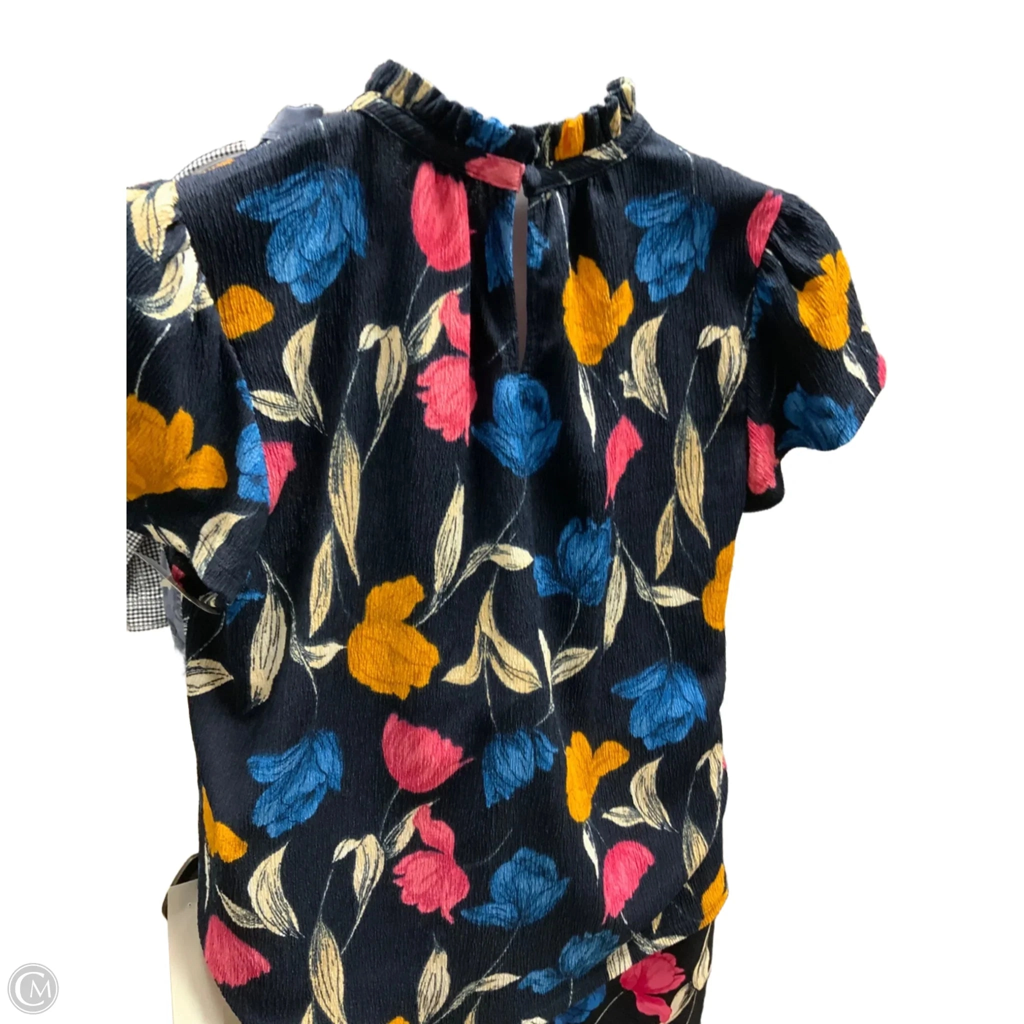 Top Short Sleeve By Ann Taylor In Blue, Size: Lp