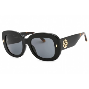 Tory Burch Women's Sunglasses - Black Rectangular Frame Grey Lens | 0TY7170U 190387