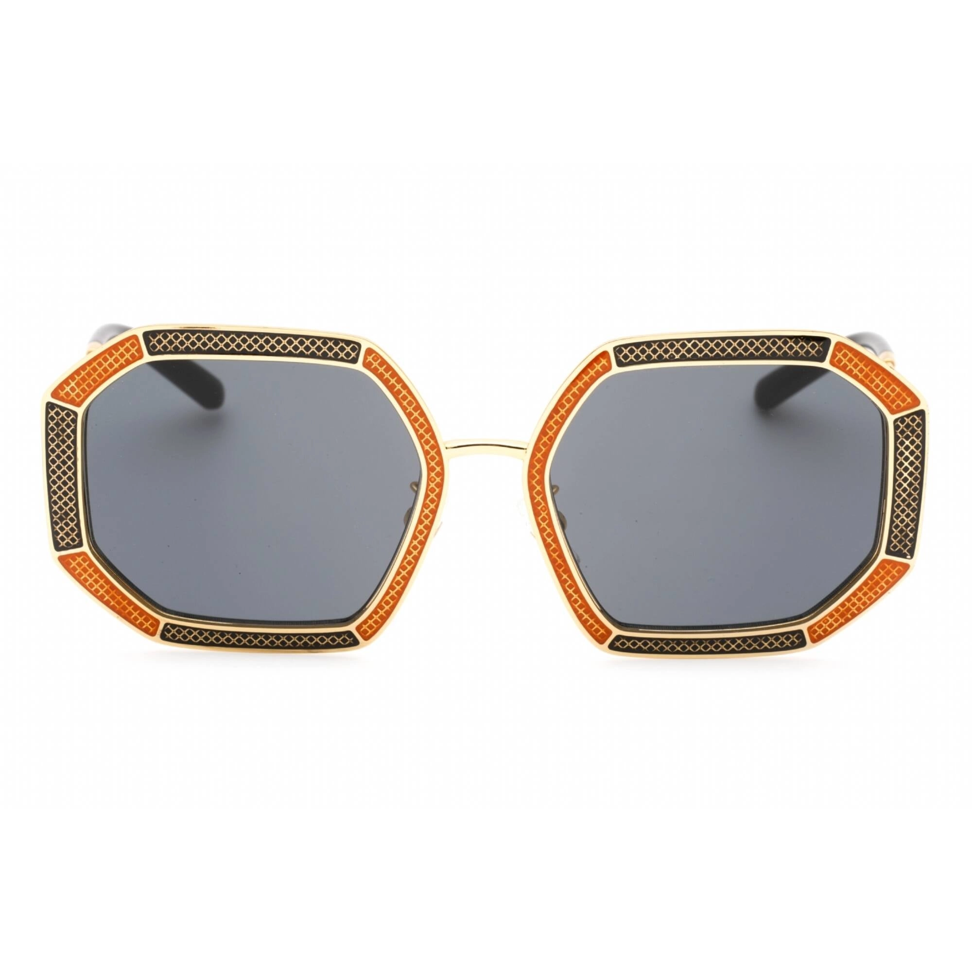 Tory Burch Women's Sunglasses - Patterned Gold Geometric Full Rim | 0TY6102 335387