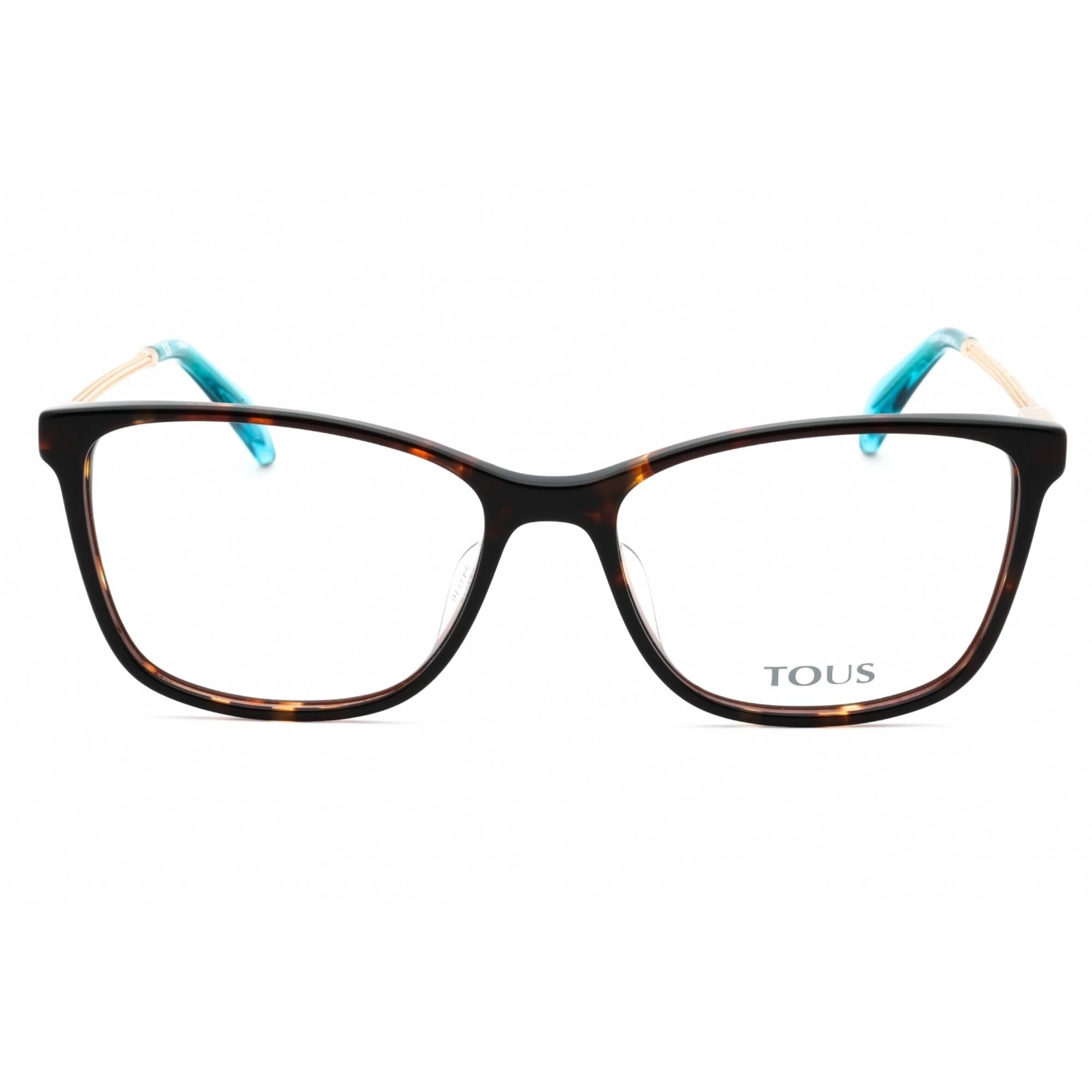 Tous Women's Eyeglasses - Shiny Red Havana Acetate Cat Eye Full Rim | VTOB58S 09AT