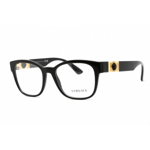 Versace Women's Eyeglasses - Full Rim Rectangular Black Plastic Frame | 0VE3314 GB1