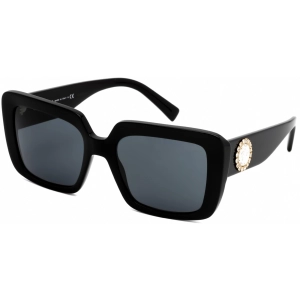 Versace Women's Sunglasses - Black Plastic Full Rim Rectangular | 0VE4384B GB1/87