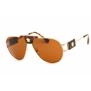 Versace Women's Sunglasses - Full Rim Gold Metal Aviator Shape Frame | 0VE2252 147073