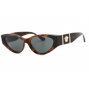 Versace Women's Sunglasses - Havana Plastic Full Rim Cat Eye Frame | 0VE4454 542987