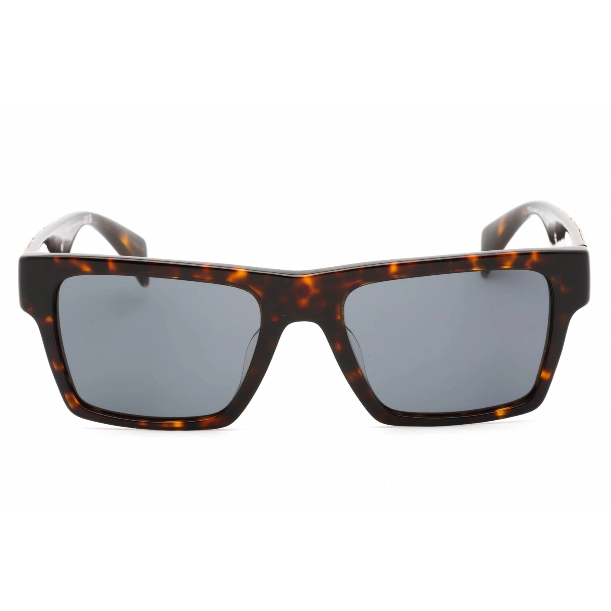 Versace Women's Sunglasses - Havana Rectangular Frame Dark Grey Lens | 0VE4445F 108/87