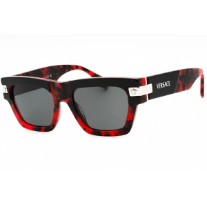 Versace Women's Sunglasses - Top Black/Red Havana Square Full Rim | 0VE4464 545787