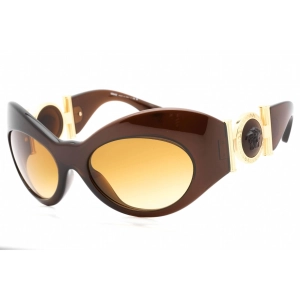 Versace Women's Sunglasses - Transparent Brown Full Rim Plastic Frame | 0VE4462 54462L
