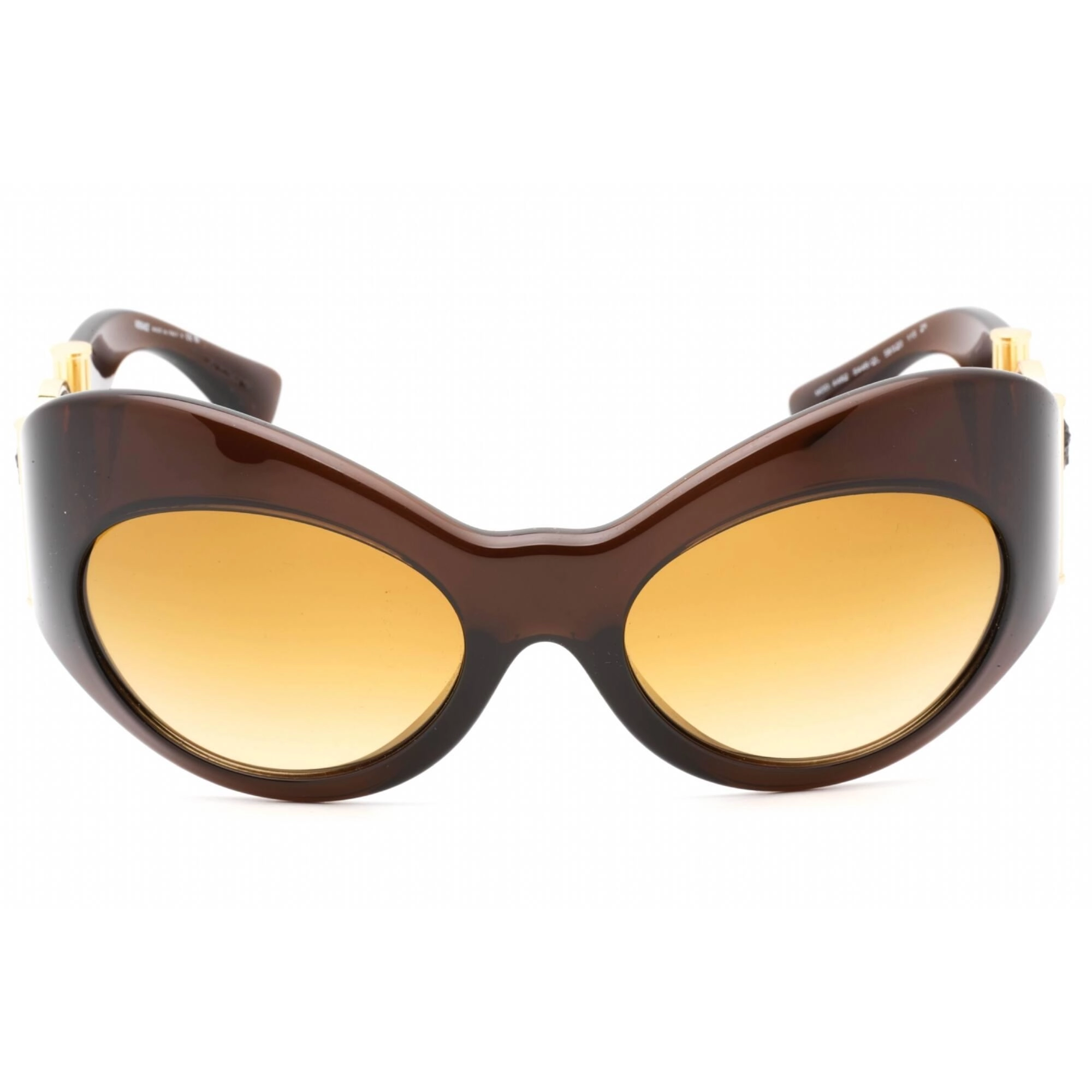 Versace Women's Sunglasses - Transparent Brown Full Rim Plastic Frame | 0VE4462 54462L